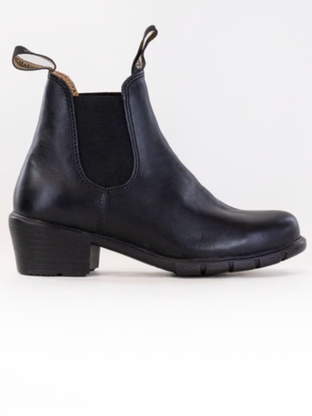 Blundstone 1671 Heeled Chelsea Boot Black Leather Womens 7.5
